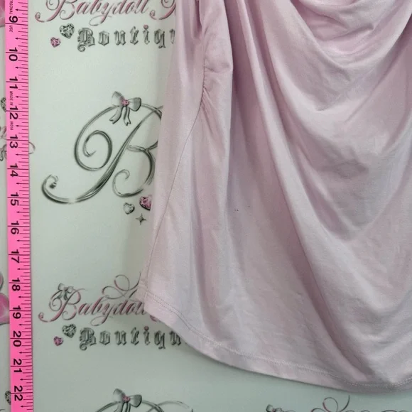 wild fable tank top flowy light baby Pink Draped Cowl Neck Tank Top - Picture 3 of 11